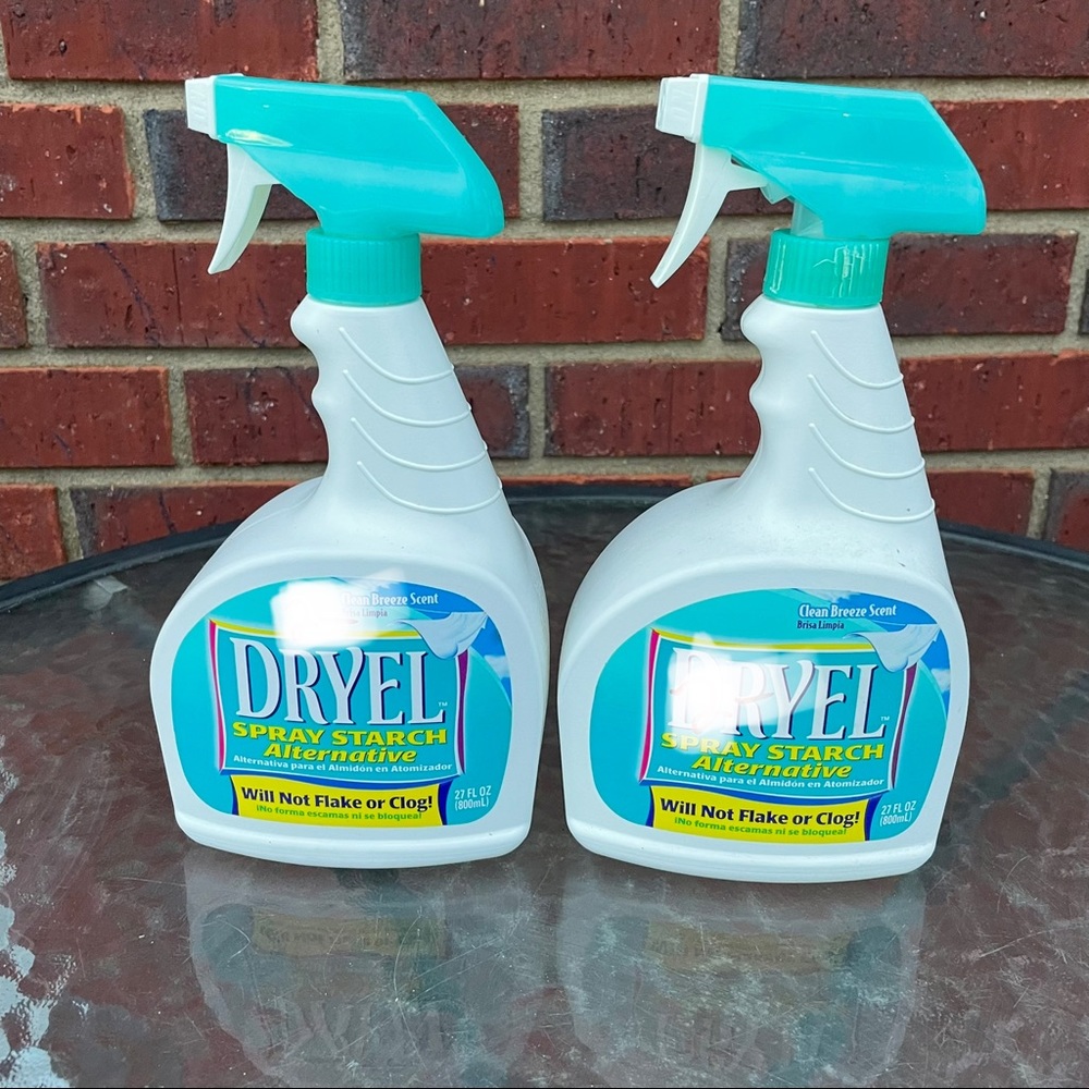 Dryel VTG Spray Starch Alternative Clean Breeze Scent Spray 27 Oz/800 Lot Of 2